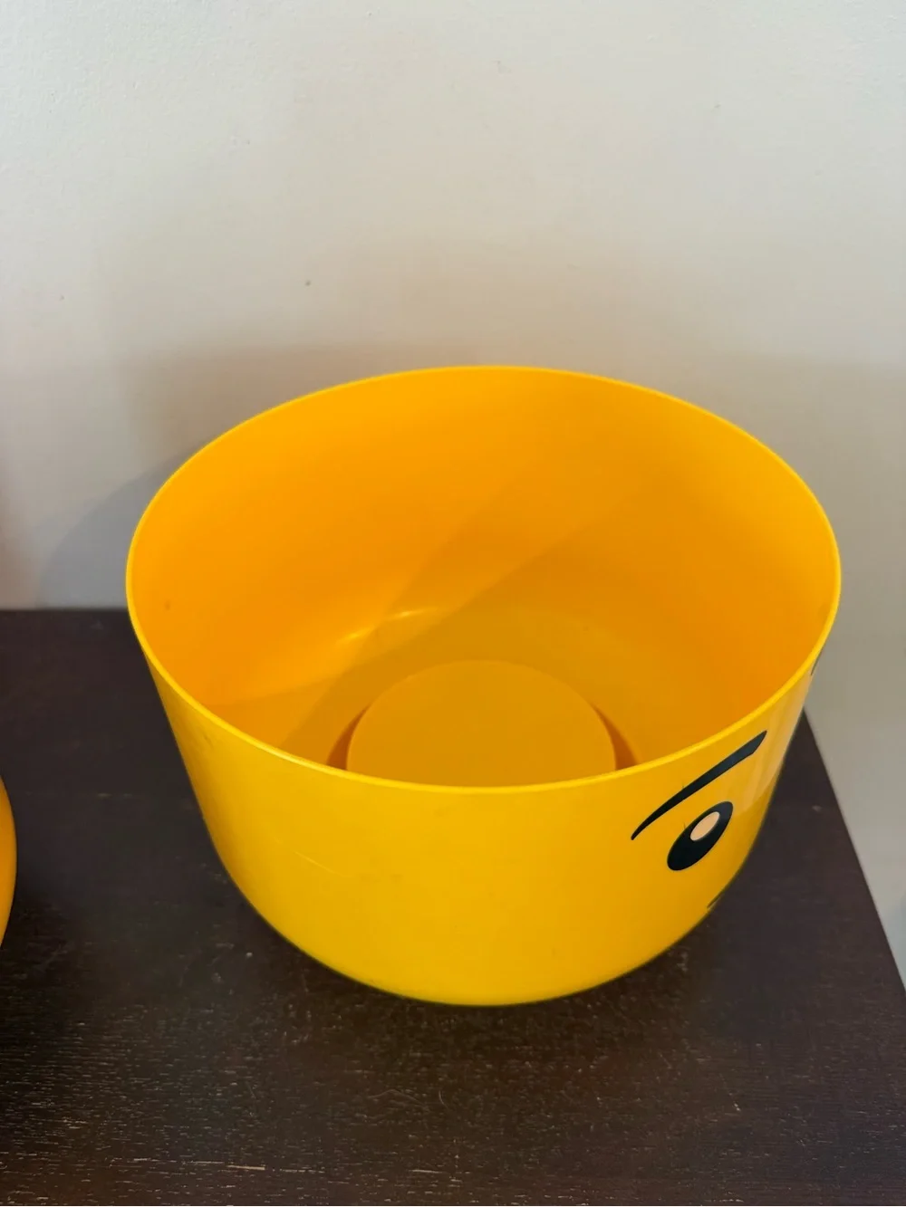 Large Lego Bright Yellow Playful Face Storage Head